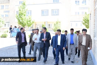 بازدید معاونت محترم اداری ،مالی و مدیریت منابع انسانی دانشگاه فنی و حرفه ای از آموزشکده های فنی سبزوار