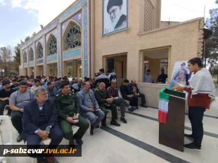 برگزاری مراسم قدردانی از اقدام مقتدرانه و شجاعانه سپاه و غبارروبی گلزار شهدای شهرستان سبزوار  2