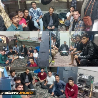 بازدید شبانه و سرزده معاونت دانشجویی از خوابگاه شهید علم الهدی