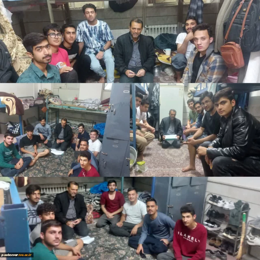 بازدید شبانه و سرزده معاونت دانشجویی از خوابگاه شهید علم الهدی 2